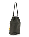 Canvas Gabardine Bucket Bag Oliva Giallo