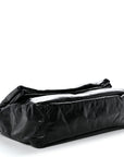 Arena Calfskin Medium Monaco Chain Shoulder Bag Black