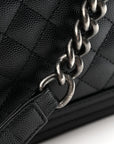 Caviar Quilted New Medium Boy Flap Black