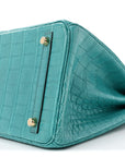 Matte Alligator Birkin 30 Bleu Paon