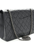 Aged Calfskin Quilted 2.55 Reissue 227 Flap Dark Grey