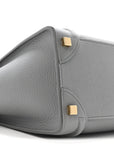 Baby Drummed Calfskin Micro Luggage Kohl