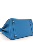 Togo Verso Birkin 30 Bleu Zanzibar Malachite