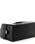 Caviar Quilted Medium CHNL 25 Handbag Black