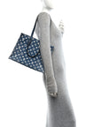 Monogram Jacquard Denim Onthego MM Bleu