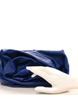 Smooth Calfskin Rose Clutch Knight