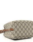 GG Supreme Monogram Emblem Small Shoulder Bag Beige Ebony Sundial