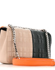 Lambskin Quilted Small Lola Bag Bright Red Orange