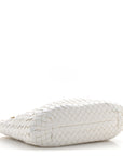 Nappa Intrecciato Small Capri Tote White