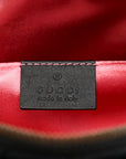 Velvet Matelasse Small GG Marmont Chain Shoulder Bag Black