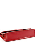 Glazed Calfskin Le Bambino Long Red