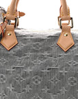 Monogram Denim Speedy Soft 30 Washed Gray