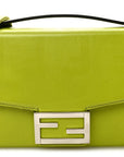 Vitello King FF Lines Embossed Baguette Soft Trunk Wasabi