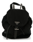 Tessuto Nylon Vela Chain Backpack Black