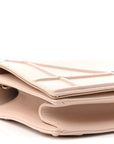 Grained Calfskin Medium D1ORama Flap Bag Nude