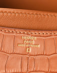 Matte Alligator Constance 18 Gold
