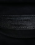 Suede Calfskin Monogram Lou Camera Bag Black