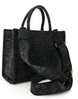Jacquard Barocco Small Athena Tote Black