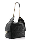 Caviar Quilted Medium CHNL 25 Handbag Black