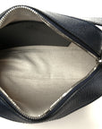 GG Supreme Monogram Textured Dollar Calfskin Web Small Ophidia Camera Bag Beige Blue