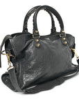 Agneau Giant 12 Gold Hardware City Gris Fossile