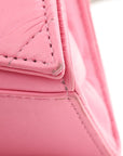 Crushed Calfskin Quilted Small Crush Chain Bag Sweet Pink