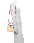 LV X TM Rattan Denim Calfskin Cerises Capucines Mini
