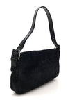 Calf Hair Baguette Black