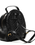 Calfskin Matelasse GG Marmont Dome Backpack Black