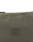 Canvas Gabardine Pouch Green