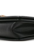 Lambskin Quilted Medium Boy Flap Black