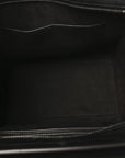 Drummed Calfskin Mini Luggage Black