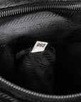 Re-Nylon Vela Saffiano Medium Backpack Black