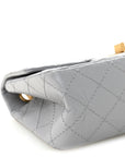 Aged Calfskin Quilted 2.55 Reissue Mini Flap Grey