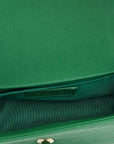 Caviar Quilted Small Boy Flap Green