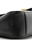 Calfskin Matelasse Small GG Marmont Shoulder Bag Black