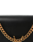 Smooth Calfskin Medium Classic Monogram Kate Tassel Satchel Black