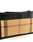 House Check Key Coin Case Black