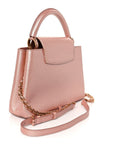 Metallic Taurillon Capucines BB Pearly Pink