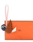 Epsom Swift Matte Alligator Lizard Birdy Bag Charm Fauve Nata Black White Bleu Saphir Rose Sakura