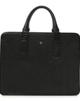 Saffiano Medusa Top Handle Briefcase Black