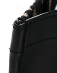 Oblique Calfskin Small Book Tote With Strap Blue Multicolor