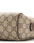 GG Supreme Monogram Web Small Ophidia Shoulder Bag Brown