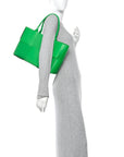 Nappa Maxi Intrecciato Medium Arco Tote Parakeet