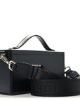 X MARC JACOBS Nappa Logo Baguette Soft Trunk Bag Black
