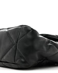 Lambskin Quilted Large CHNL 19 Flap Black