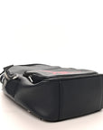 X SHAWN STUSSY Grained Calfskin Ox Head Crossbody Backpack Navy Blue