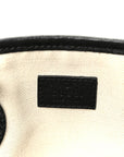 Textured Dollar Calfskin Small Ophidia Shoulder Tote Bag Black