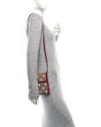 X DORAEMON Mini Vintage GG Supreme Monogram Mini Crossbody Bag Beige Cherry Red