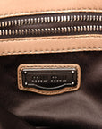 Metallic Nappa Matelasse Top Handle Satchel Cammeo